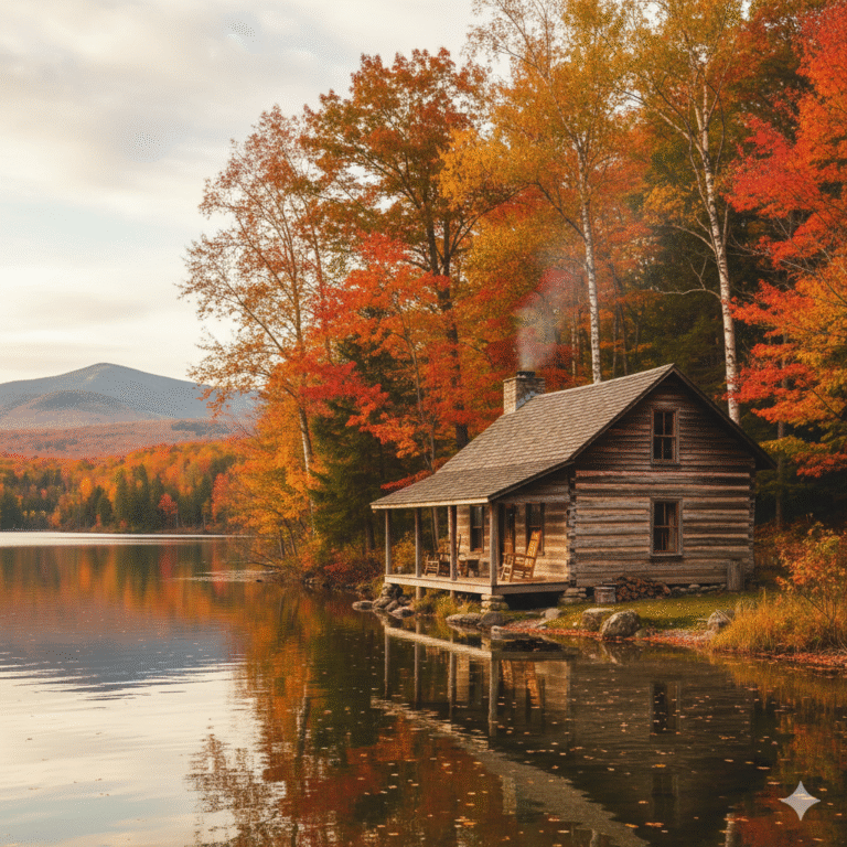 Autumn’s Embrace: Finding Serenity by the Lake